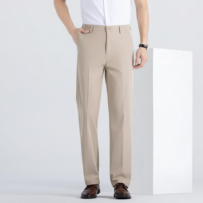 Men's Business Casual Straight Trousers