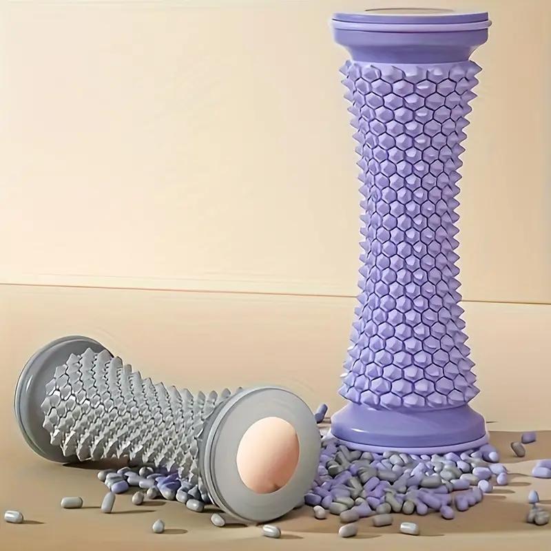 Manual Foot Roller Massager - Plantar Relief & Arch Support, Non-Electric Plastic Therapy Tool for Home Foot Pain Relief