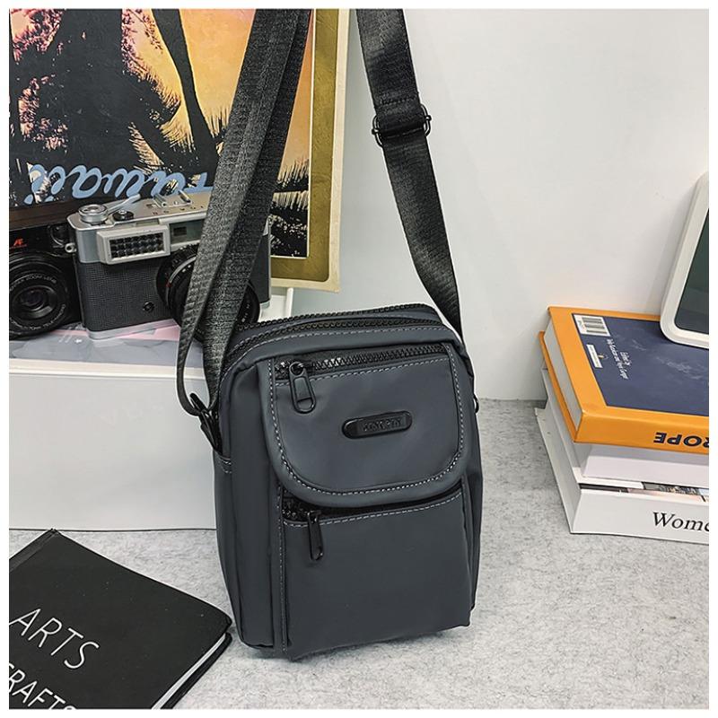 Summer New Men's Shoulder Messenger Bag Handbag Casual Outdoor Multi-layer Travel Bag Large Capacity Satchel