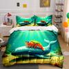 Whale and Shrimp Design. Bedding Sets Duvet Cover Sets Duvet Covers Pillowcases(1*Duvet Cover 2*Pillowcases Without Duvet Insert)