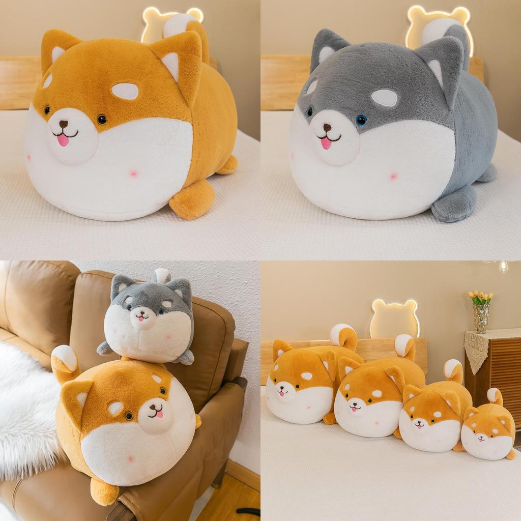 Charming Shiba Lovable Inu Plush Pillow Large Corgi Dog Toy Perfect Birthday Present