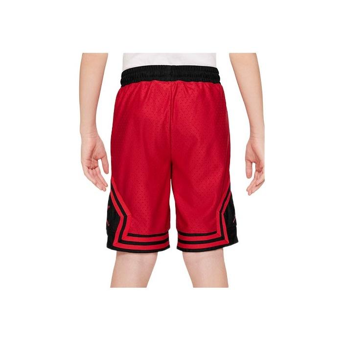 Jordan SS22 Logo Print Stripe Casual Sport Shorts Kids Bottoms Fitness-Red DR8097-687