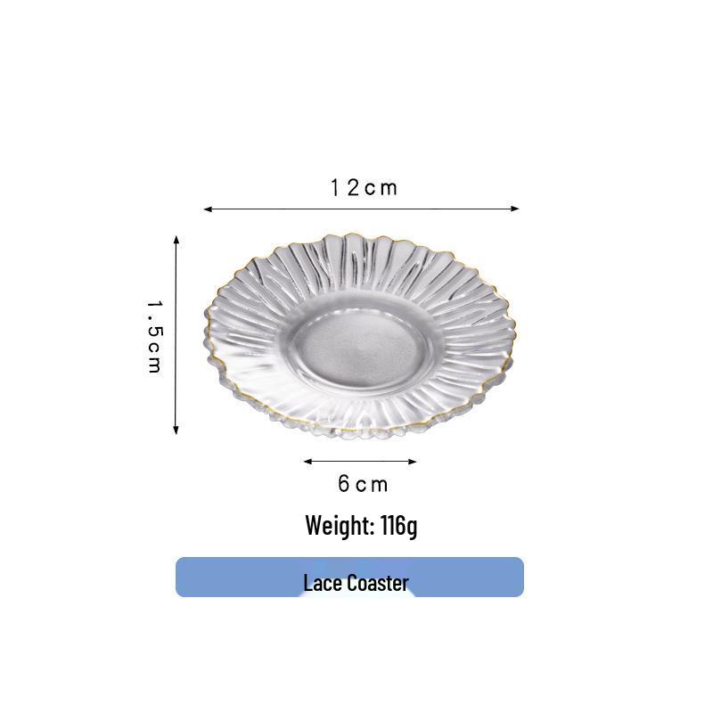 Tasse à Citrouille en Verre avec Bord Doré, Poignée et Cuillère en Verre Borosilicaté - Résistante aux Hautes Températures, Tasse à Petit-Déjeuner ou à Lait