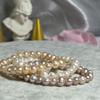 High Quality Natural Freshwater Pearl Bracelet 6mm Delicate Temperament Elastic Bracelet 14 -21cm Size Optional