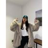 Autumn and winter new thickened imitation fox fur coat medium and long environmentally friendly coat women's plush women's light luxury