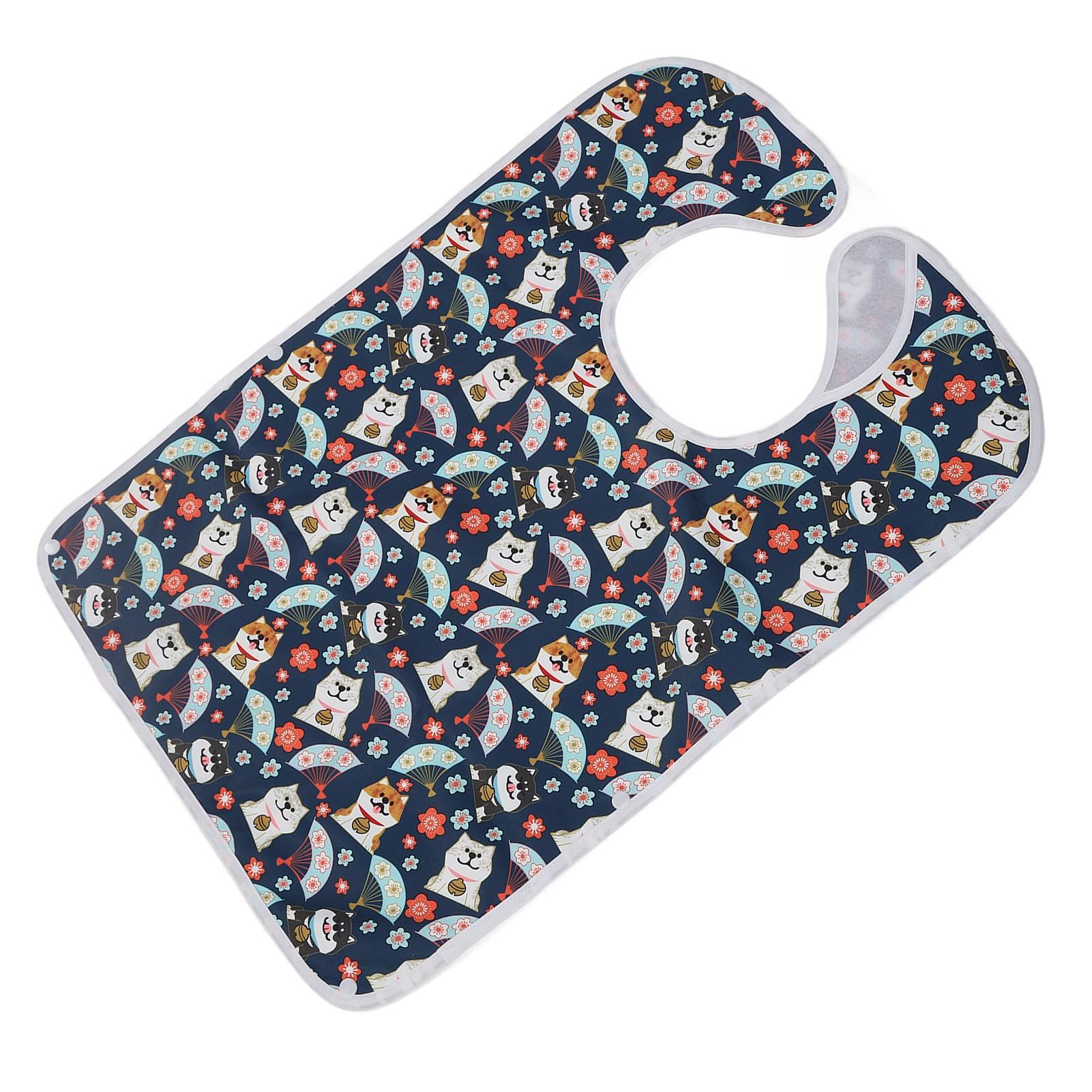 

Нагрудник для взрослых, водонепроницаемый, многоразовый, 3 слоя, моющийся, защитный чехол для одежды для пожилых кошек