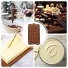 Durable DIY Chocolate Bar Molds Non-Stick Reusable Bars Making Mold Silicone Baking Mold Kitchen Accessories
