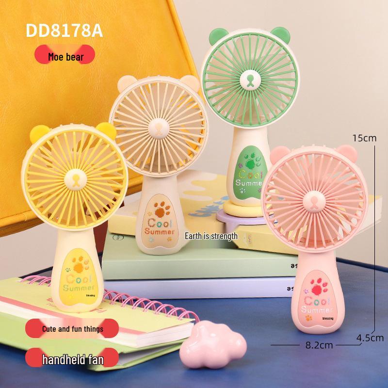 

Portable USB Rechargeable Mini Cartoon Fan - Strong Wind for Summer & Office Use Custom/Wholesale/Cross-Border