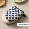 Thickened Cotton-Linen Microwave Oven Mitts: High-Temperature Resistant, Anti-Scald Kitchen Baking and Steaming Mitts