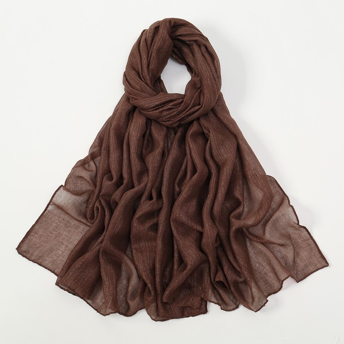 

Большой размер Плиссированный Мерцающий Хлопковый Хиджаб Шарф Для Женщин Мусульманские Длинные Шали Однотонный Головной Платок Обмотки Исламская Повязка Тюрбан 180*90см