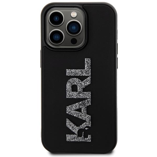 Karl Lagerfeld Klhcp15L3Dmbkck Iphone 15 Pro 6.1 Czarny/Black Hardcase 3D Rubber Glitter Logo
