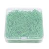 200 Pcs Leaf Shaped Paper Clips Cute Fun Bookmark Paperclip Planner Clips with Transparent Box for O
