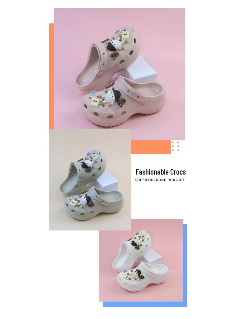 Summer Kids' Closed-Toe Perforated Slippers: Soft, Lightweight, Detachable Sole for Indoor & Outdoor Use