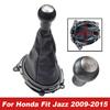 For Honda FIT/Jazz 2009 2010-2015 Manual 5 Speed Gear Shift Knob Lever Stick Shifter HandBall Gaitor Boot Leather Cover Case