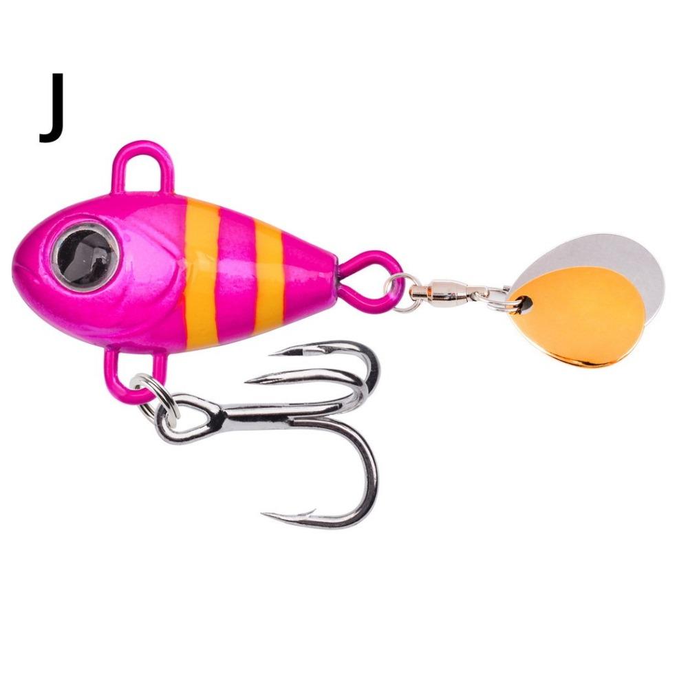 2pcs 5.5cm 10g VIB Lure Spoon Wobbles Vibration Spoon Fishing Lure Metal Fishing Bait  Ice Fishing