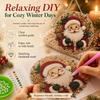 Ornement Suspendu de Noël Rond Board Kit de Peinture Perle Bricolage Artisanat de Fête
