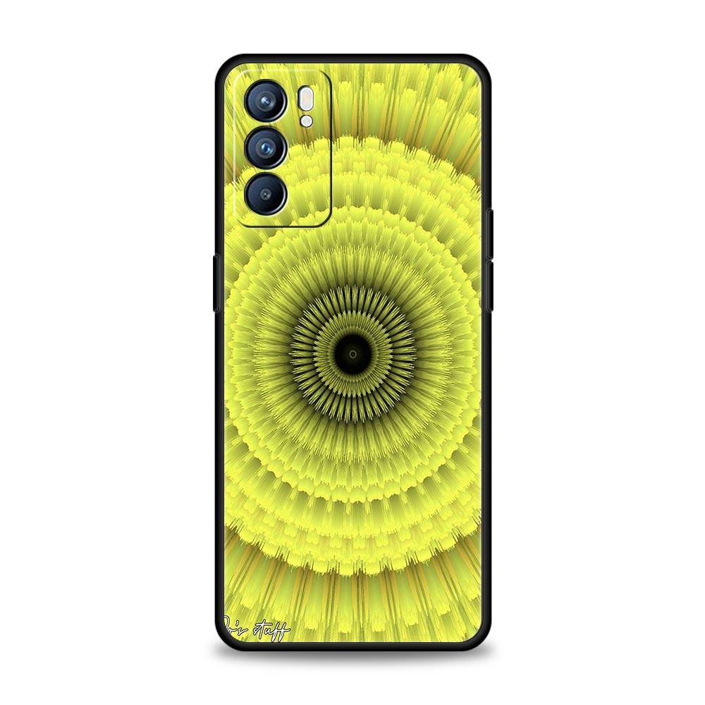 Retro Circular Totem Design Phone Case For Oppo A17 A31 A54 A57 A78 A79 A98 Find X5 X6 Reno 6 7 8 10 11 12 13 F Pro 5G Soft TPU