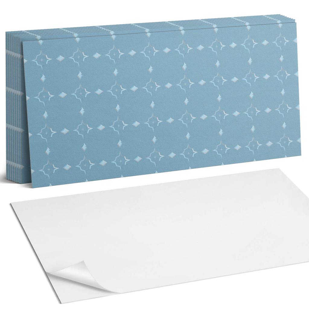 Package of Vinyl Tiles with Pattern for Living Room Self-Adhesive Geometric Pattern of Diamonds 10X40X20 Cm