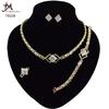 T0245 High Quality 14K Gold Plating Jewelry Women Jewelry Set 14k Gold Plating Diamond XOXO Jewelry Set