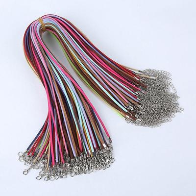 Korea Leather String DIY Faux Jewelry Black/Brown/Purple Suede String Cord Necklace Leather