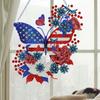 ARTopet 4Pcs DIY Diamond Pendant Ornament Independence Day Fairy PVC Special Shaped Crystal Diamond Art Painting Hanging Single Sided for Home Garden