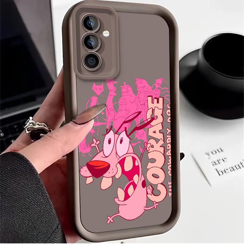 

Courage The Cowardly Dog Case for Samsung Galaxy S25 S24 S23 S22 S21 Ultra Plus S20 FE A55 A54 A53 A52 A52S A51 A50 A50S Cover Galaxy A33 5G