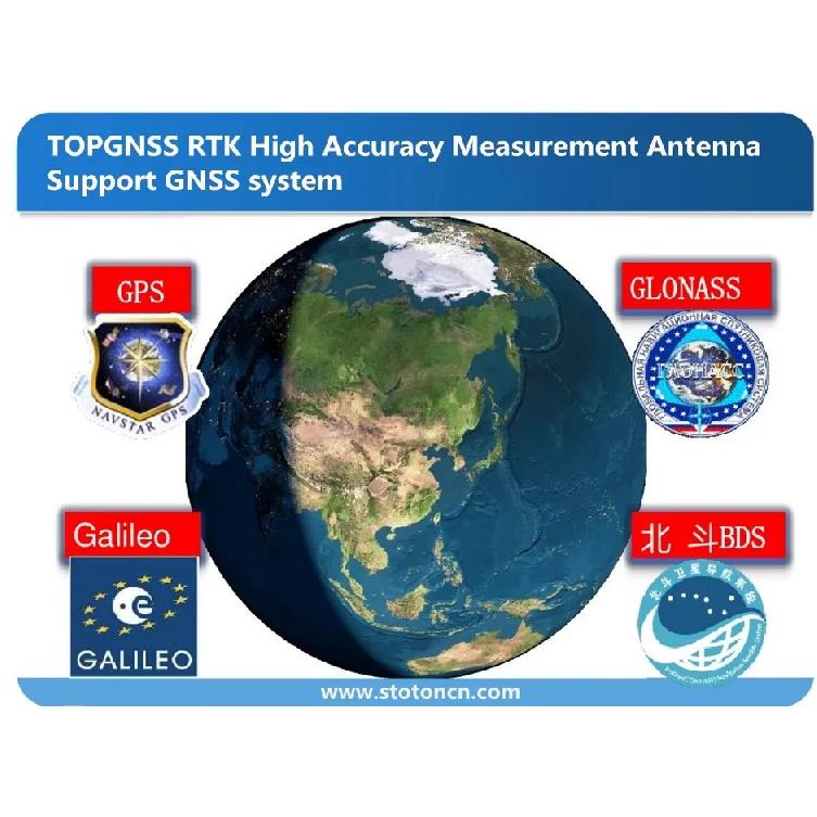 TOPGNSS AN608 antena GNSS de alta precisão,antena GPS RTK,UAV-UGV Alto ganho de precisão Para ZED-F9P Antena RTK BEIDOU,SMA-J