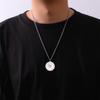 My Shape 12 Constellation Necklace Gothic Zodiac Pendant Chain Women Men Leo Aries Virgo Capricorn Birthday Jewelry Wholesale