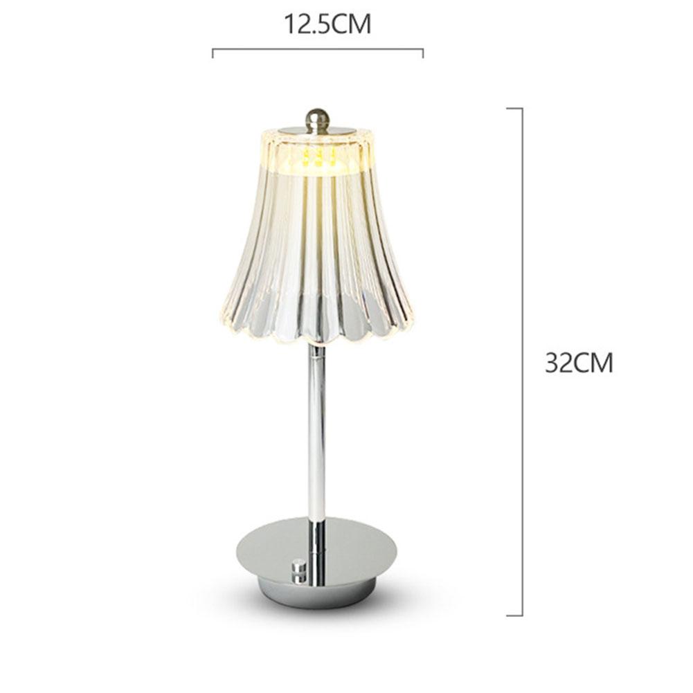 Table Lamp LED Touch Sensor Desktop Night Light Rechargeable Wireless Reading Lamp for Restaurant Hotel Bar Bedroom Decor Light