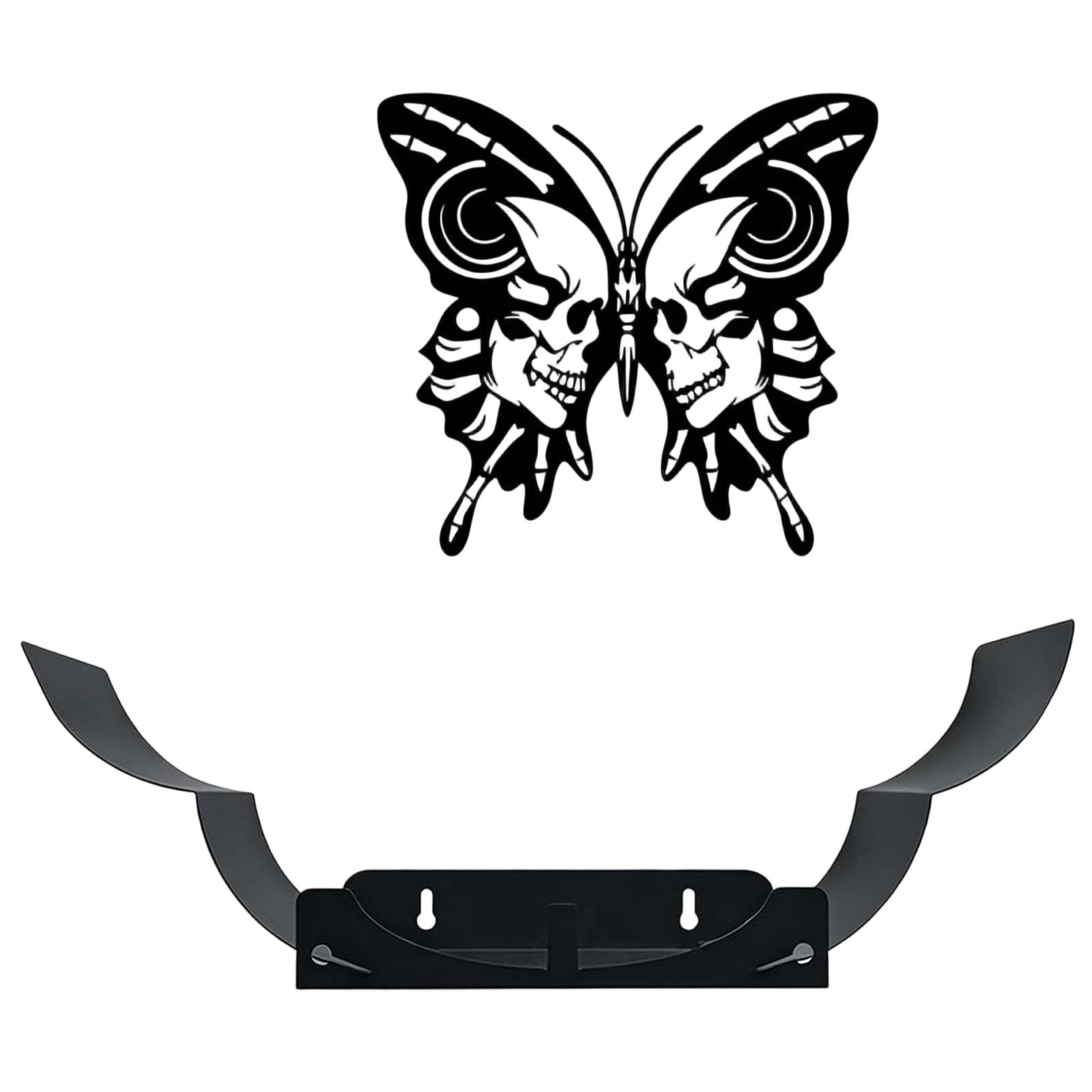Decorative Wrought Wall Mount Towel Holder, Large Capacity for Kitchen and Bathroom чёрный