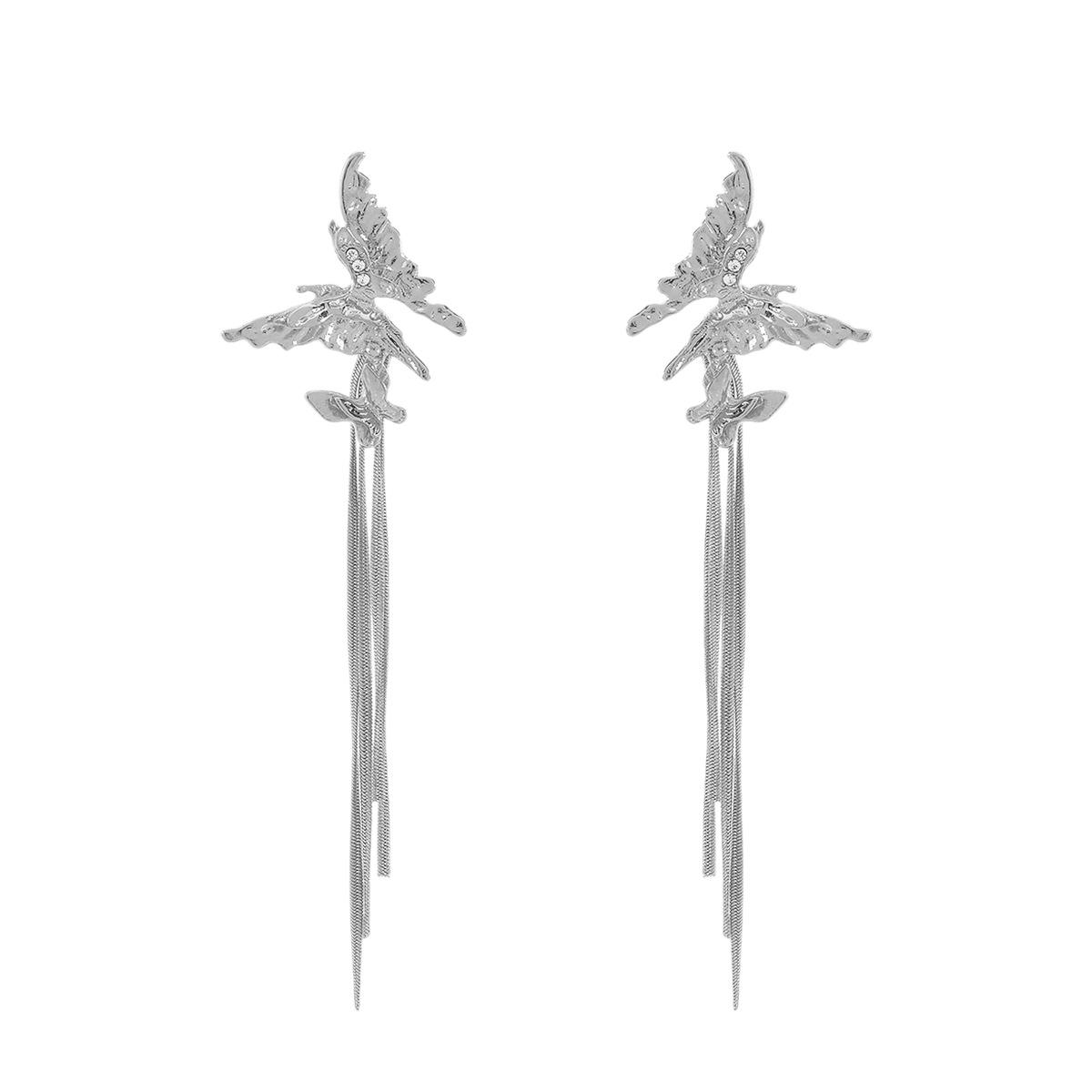 

Модні сережки-краплі для жіночих прикрас срібний