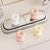 2Pcs Toilet Press Easy To Use Cleaning Tape Toilet Button Switch Donut Shape Toilet Press Switch Toilet Accessory