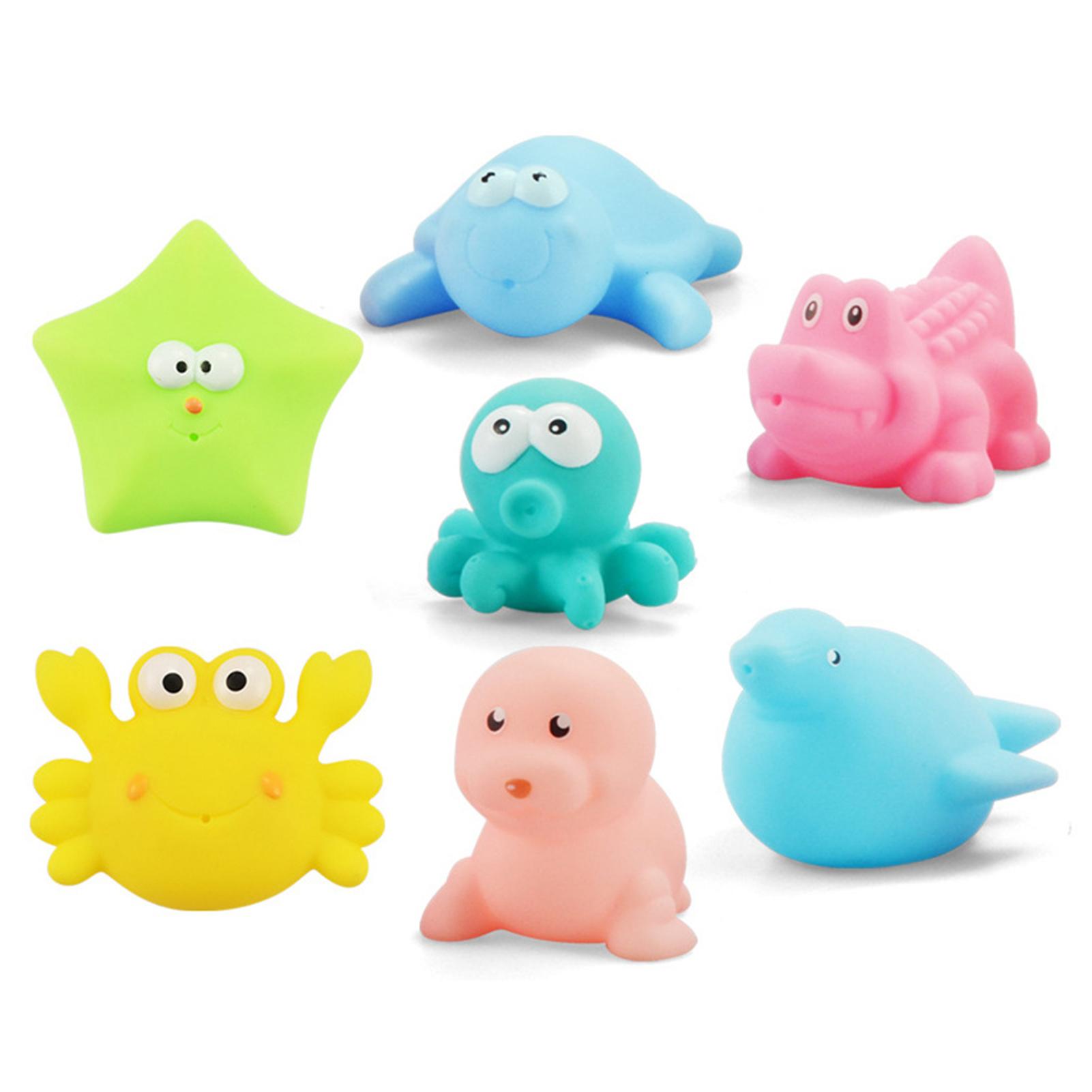 

Baby Bath Toys Cute Cartoon Silicone Animals Water Toys Swimming Pool Water Game China Mainland
