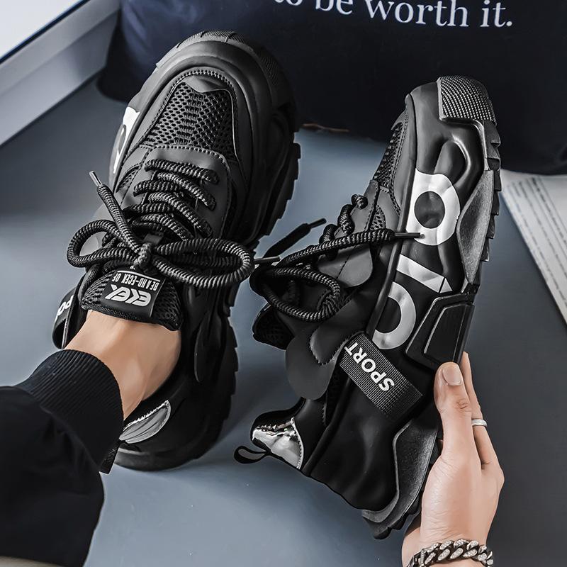 Large Size Trendy Brand Men's Shoes Internet Celebrity Original Fashion Versatile Mesh Ou Ruofeng Sports Dad Shoes Casual Bag Sole Shoes