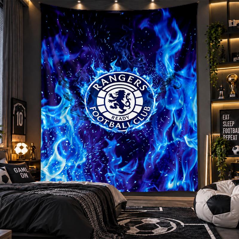 Wall Hanging Tapestry Rangers FC Print Cloth for Living Room Bedroom Home Decor