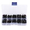 100pcs Plastic Plastic Crafts Black Toy Accessories Doll Accessories Doll Eyes  Sewing Accessories