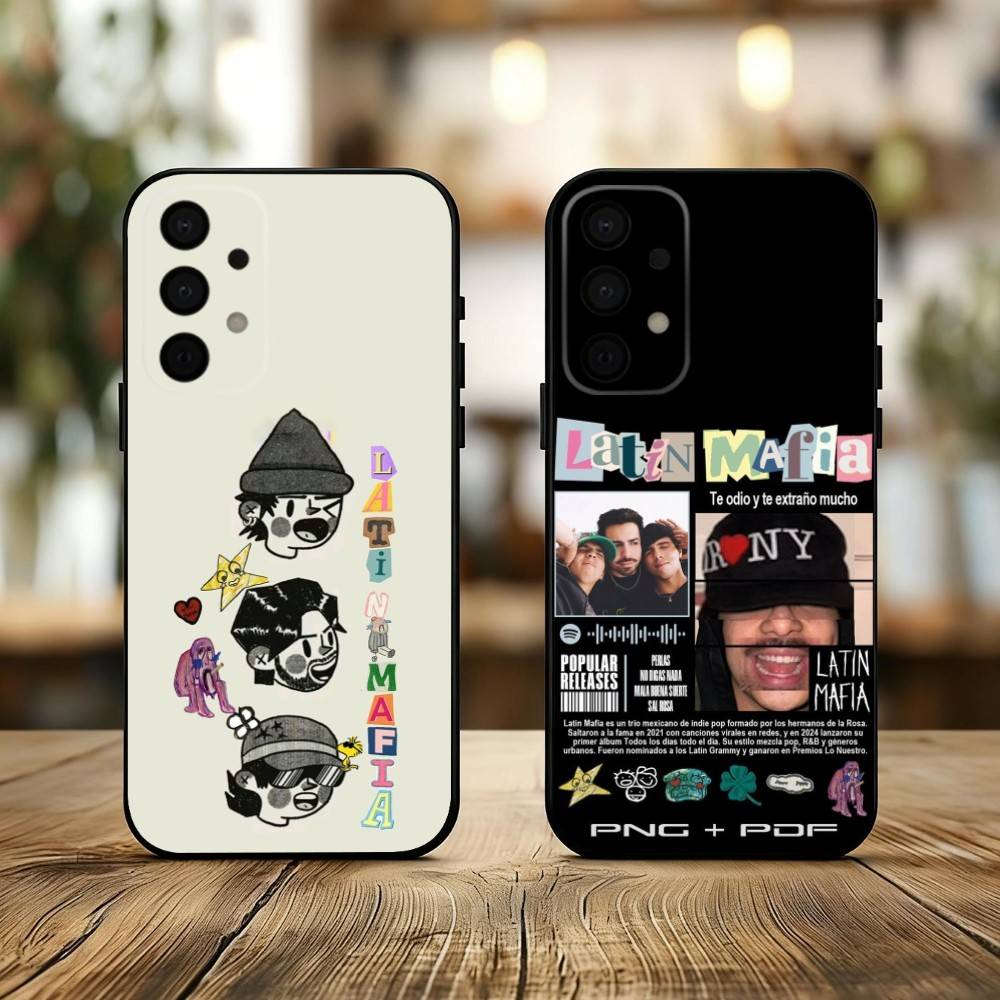 L-Latin Mafia Phone Case For Samsung Galaxy A73,A72,A71,A70,A53,A52,A51,Soft Silicone Black Cover