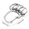 Stainless Steel Key Chain, Keychain Quick Release, Stainless Steel Keychain Carabiner with Multiple Rings