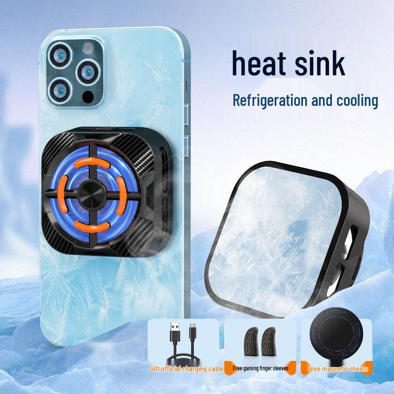 

X79 Phone Cooler: Advanced Temperature Control Magnetic Cooling for Live Streaming and Gaming.