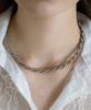 Has En014 Glass Pearl Necklace (Silver)