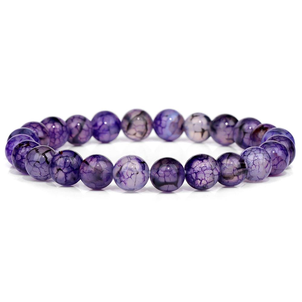 Fashion Natural Stone Pink Angelite Beads Bracelet 8mm Sunstone Beaded Energy Yoga Bracelet Jewelry for Women Handmade Gifts