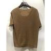 Herren einfarbiges V-Ausschnitt Strick-T-Shirt mit mittlerem Ärmel