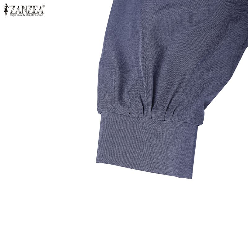 ZANZEA Women Elegant Casual Long Sleeve Dress