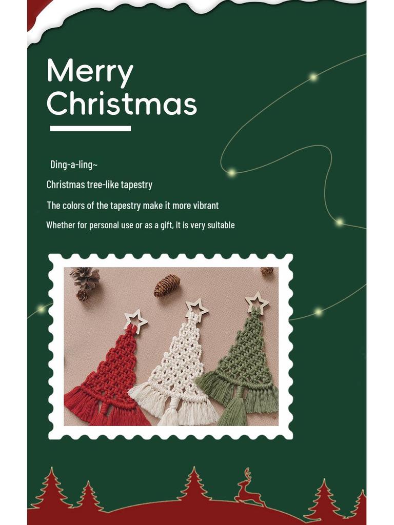 Julgranstapetseringskit: Gör-det-själv Handgjort Hängande Väggdekoration & Prydnad Set