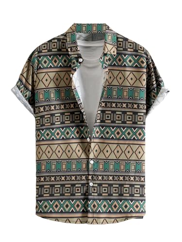 

Men s Hawaiian Shirt Casual Tropical Floral Aloha Short Sleeve Button Down Shirts Summer Beach Printed T-Shirt xl