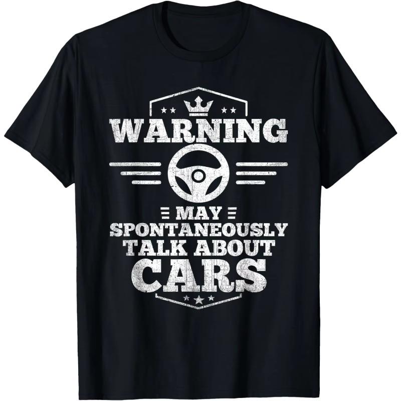 

The Car Mechanic Warned Me That I Might Involuntarily Talk To The Car. Summer Round-neck Men s and Women s Top Graphic T-shirt 4XL