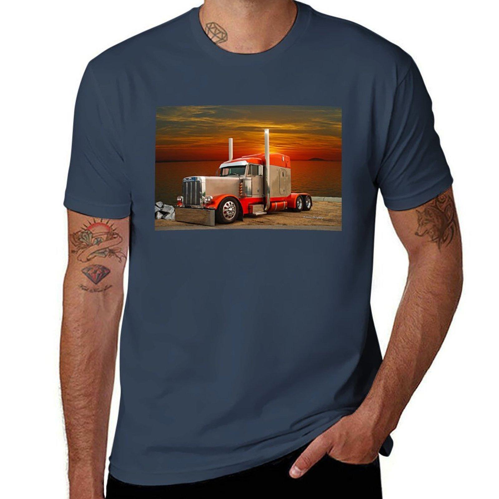 Cool Peterbilt Tshirt Thanksgiving Day Tee Top S