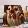 1Pc Cartoon Print Flannel Blanket, High Quality Comfortable for All Seasons, Home Decor, Warmth and Comfort, Perfect for Christmas Birthday Gift