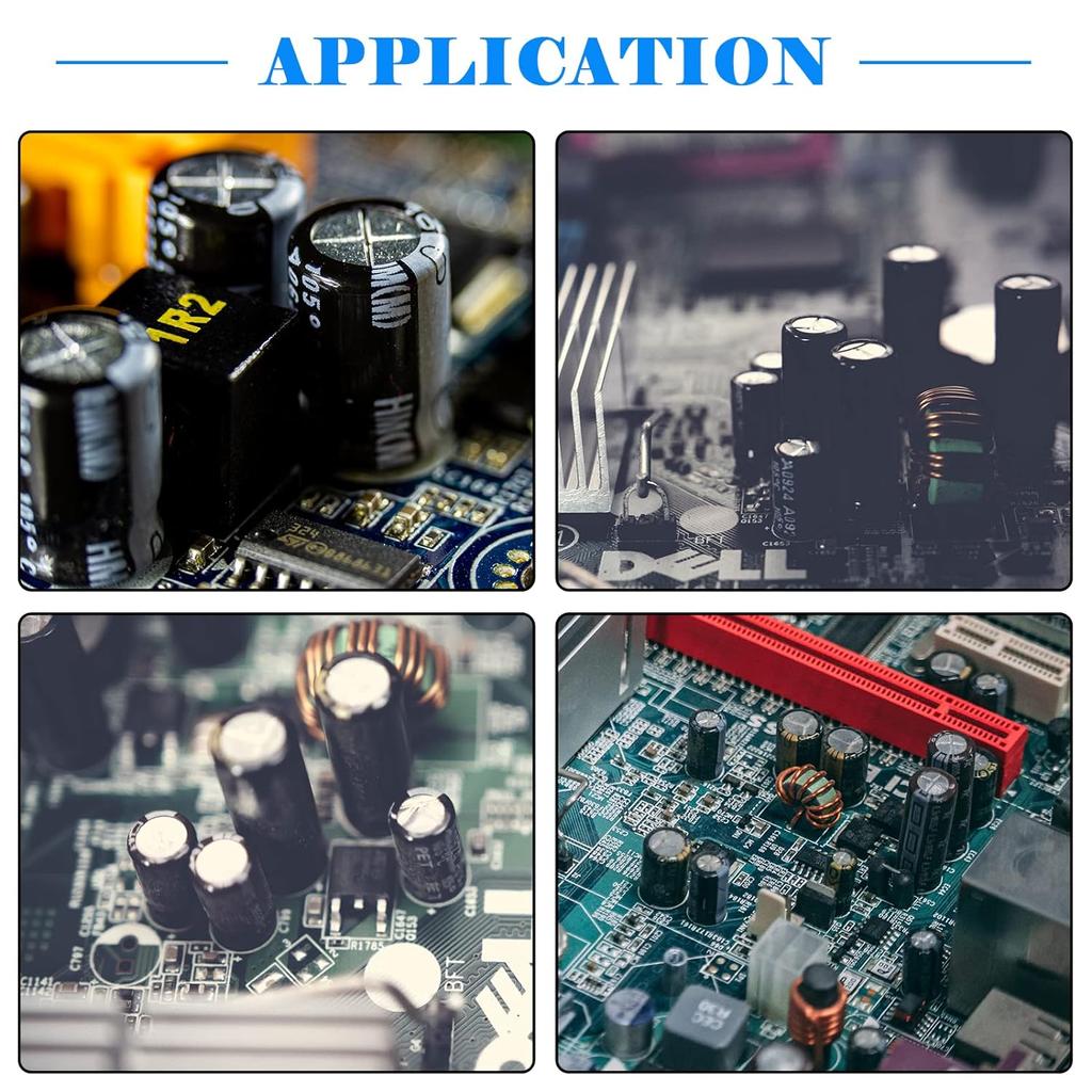 240pcs Aluminum Electrolytic Capacitor Electrolytic Capacitors Kit 24Value Range 0.1uF-1000uF Capacitors Assortment Kit