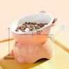 Elevated Stainless Steel Cat Bowl, Inclined Food & Water Dish With Cute Ear Stand, Neck Protection Design For Cats